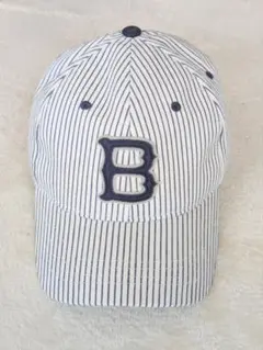 ストライプBロゴベースボールキャップ