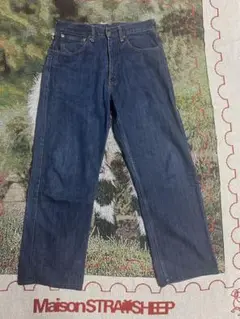 濃紺 美品 ベトナム製 W29リーバイス504 ワイド デニム パンツ