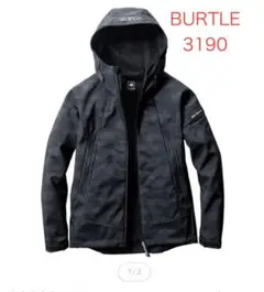 BURTLE バートル3190フーデッドジャケット スプリットブラック　Mサイズ