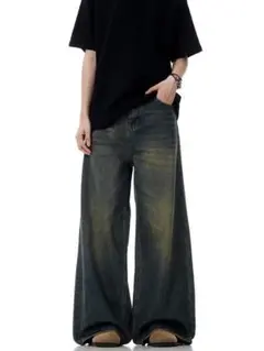 washed wide buggy short pants opium Y2K