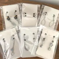ハンドメイド イヤリングセット SILVER セット