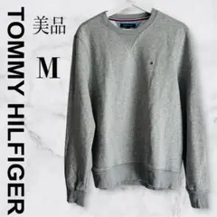 ✨美品✨ TOMMY HILFIGERトミーヒルフィガー スエット グレー M