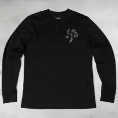 未使用級★XXL★1PIU1UGUALE3★ラインストーン 長袖 Tシャツ★黒