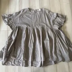 グレー チュニック ビッグサイズ