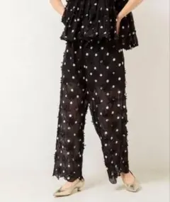 crinkle crinkle crinkle 3D dot pants