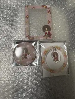 銀魂　 Botania 缶バッジ　ゆらゆらアクリルスタンド　硬質ケース　坂本辰馬