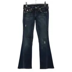 美品　TRUERELIGION JOEY フレアブルージーンズ　デニム　USA製