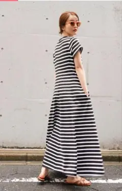 イエナ　ボーダーワンピース
