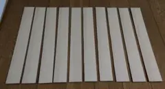 タモ突板ベニヤ　厚み4mm 59.5x7cm 10枚　②
