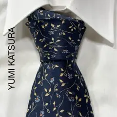 TG2751 YUMI KATSURA ボタニカル シルク ネクタイ 日本製