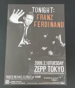 【フライヤー】Franz Ferdinand - Japan 2009