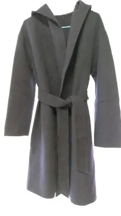 BARNEYS NEWYORK 38 M 紺 コート 毛 ダッフル地 難有
