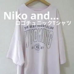 ニコアンド… ロゴチュニックTシャツ