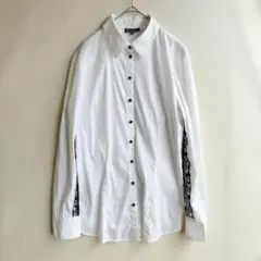 Rodika ヨーロッパ製　レディース　ブラウス　レース　ドッキング　M シャツ