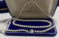 パールネックレス 白真珠 7mm シルバー 刻印あり 約80cm