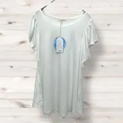 白Tシャツ　フリル　シンプル　新品　ひんやり　冷感　夏　911j