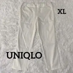 ユニクロ UNIQLO イージークロップドレギンスパンツ ホワイト ウエストゴム