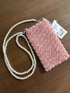 未使用　スマホショルダー（パール）