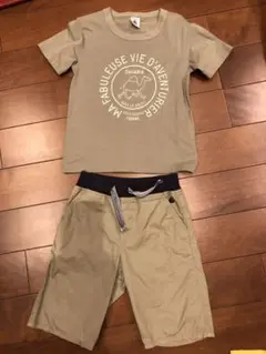 プチバトーTシャツパンツセット116㎝