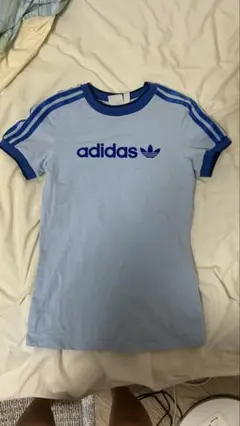 adidas 水色 半袖Tシャツ Sサイズ
