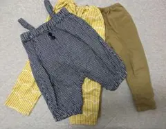 ハンドメイド　ベビー服　80サイズ　90サイズ　3点セット