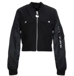 DIESEL.デニムデザインブルゾン.MA-1