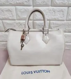 美品　LOUIS VUITTON スピーディ30 エピ　ホワイト Louis Vuitton Takashi Murakami Monogram Multicolore Speedy
