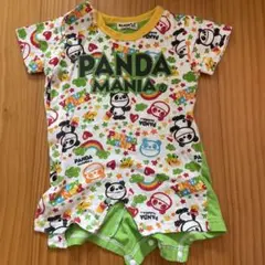 PANDA MANIA パンダ柄ロンパース　80cm