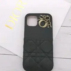 【美品】 ディオール iPhone12 / Pro ケース カバー ブラック