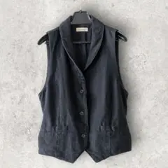 nest Robe ネストローブ 製品染め リネン ベスト ジレ