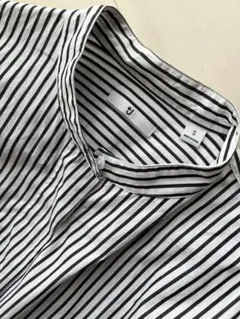 ユニクロ/UNIQLO +J スーピマコットンスタンドカラーストライプシャツ