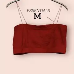 ESSENTIALS レッドベアトップ赤、夏インナー【M】チューブトップ