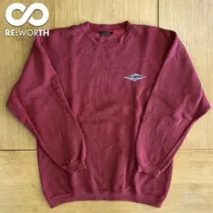 41 【BILLABONG】スウェットトレーナー ワインレッド Lサイズ