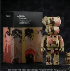 MEDICOM TOY - 新品未使用BE@RBRICK 喜多川歌麿「両国橋の上下」 100% &amp; 400% 喜多川歌麿による名作浮世絵『両国橋の上下』が100％ ＆ 400％の