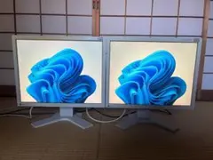 EIZO S2000×2台（スクエア型モニターのデュアルディスプレイ利用に最適）