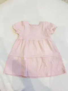 H&M ピンク フリル袖 ワンピース