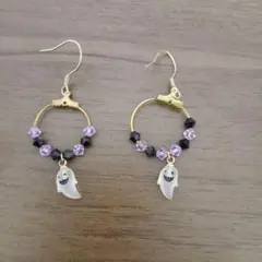 ハロウィン ゴースト ピアス