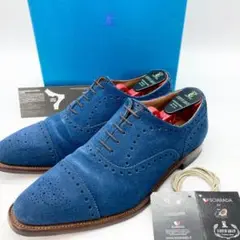 レア 美品 箱 替紐 キーパー付　スコッチグレイン　25.5cm　DENIM