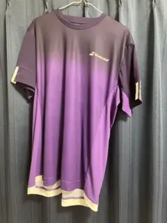 Babolat 紫色 グラデーション 半袖シャツ