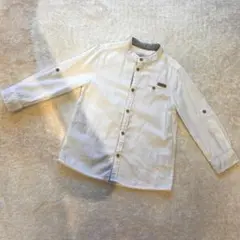 H&M 長袖シャツ 110cm ノーカラー シャツ