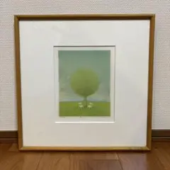 布川誠リトグラフ　樹と三輪車 布川誠リトグラフ 樹と三輪車 - メルカリ
