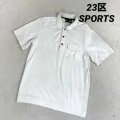 23区SPORTS 半袖 ポロシャツ ホワイト スポーツ Lサイズ