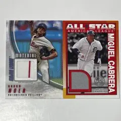 toppsアーロン・ノラ　ミゲル・カブレラ　レリックカード