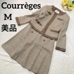 Courrèges 千鳥格子 セットアップスーツ セレモニー
