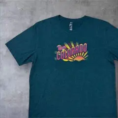【OURAY】Run Colorado Tシャツ Lサイズ ダークティール 古着