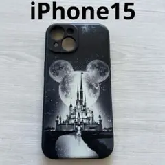 【新品】iPhone15 スマホケース　ディズニー　ブラック　大人気　ミッキー