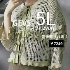 大きいサイズ5L★GEVS★1点限り