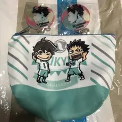 ハイキュー J-WORLD ポーチ アクリルキーホルダー 及川徹 岩泉一