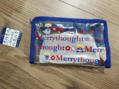 Merry Thought 透明ポーチ 青