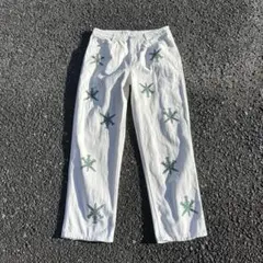 CREAM / GREEN RHINESTONE /Unknown London